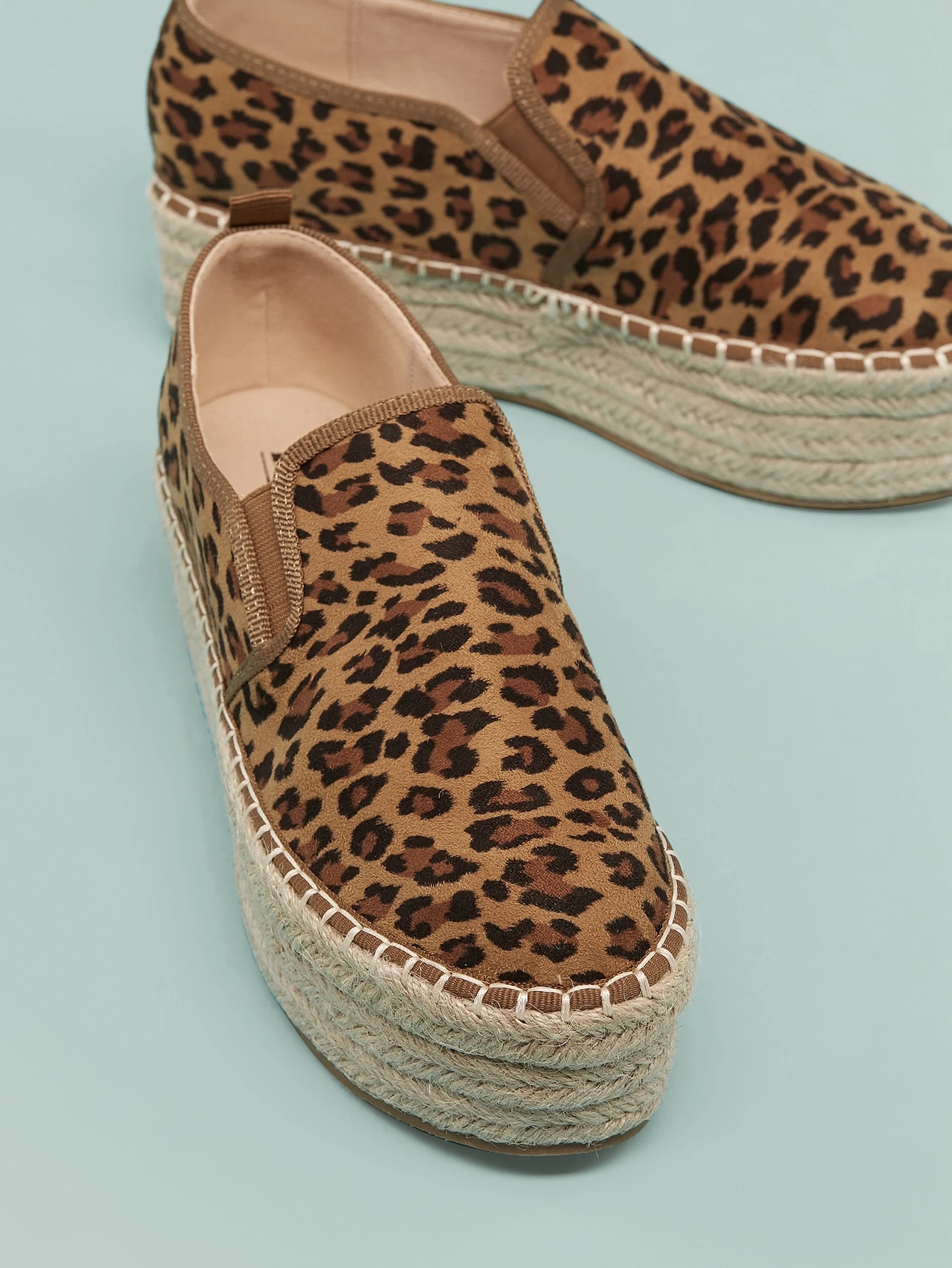 leopard espadrille sneaker