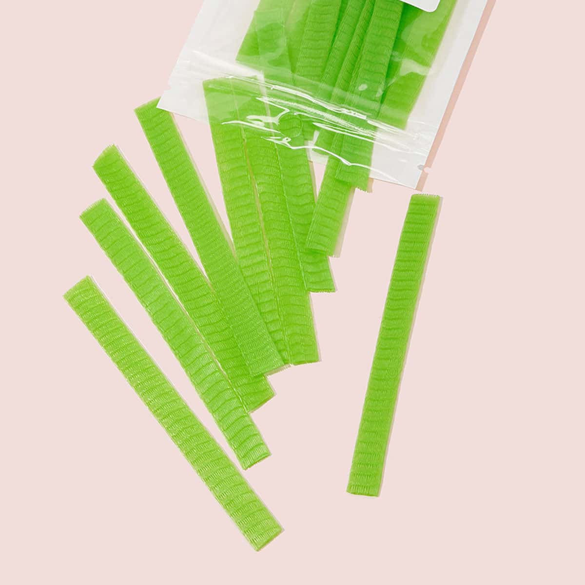 

20pcs Makeup Brush Protective Sleeve Net, Green bright