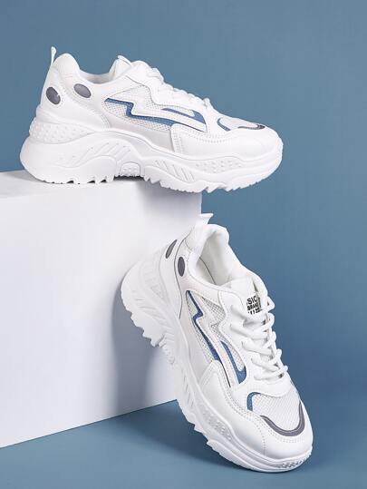 Lace-up Front Chunky Sneakers
