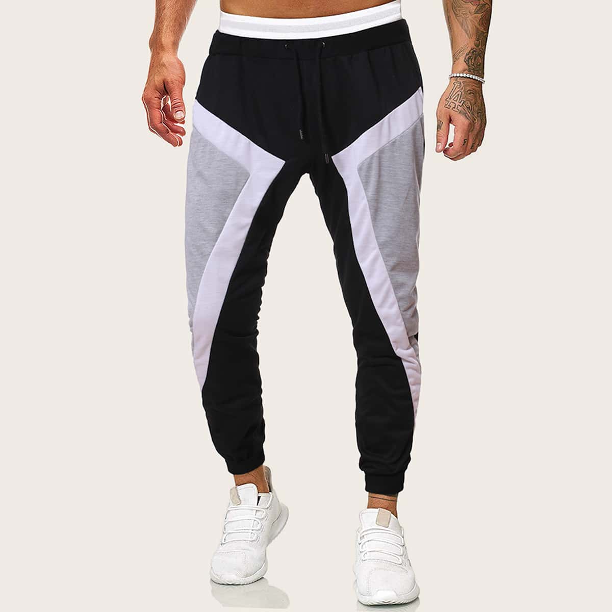 

Guys Cut And Sew Drawstring Sweatpants, Multicolor