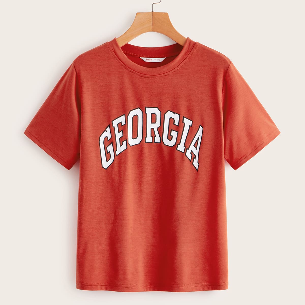 

Letter Graphic Tee, Red