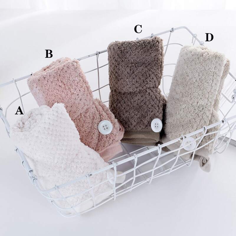 

1pc Solid Absorbent Hair Drying Towel, Multicolor
