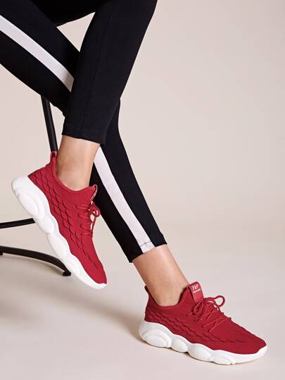 Lace-up Front Wide Fit Sneakers