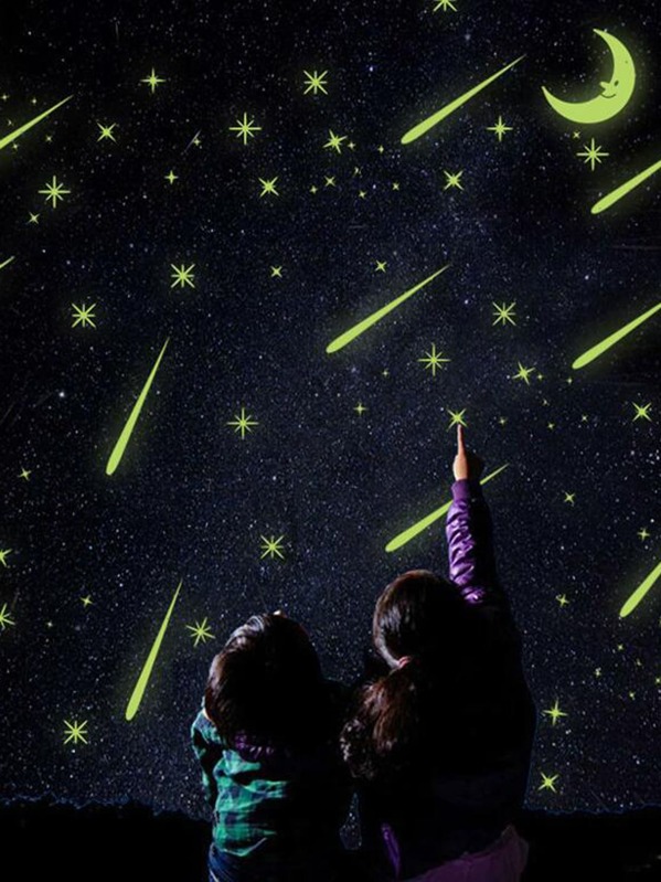 

Moon & Star Pattern Luminous Wall Sticker