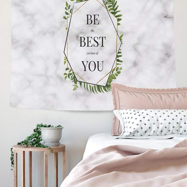 

Marble & Letter Graphic Tapestry