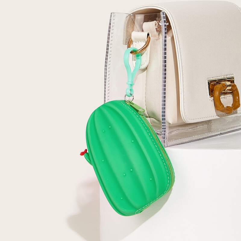 

Cactus Design Bag Accessory, Green