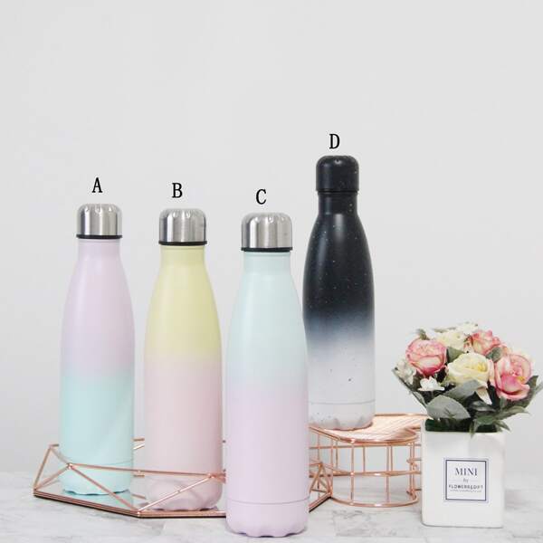 

1pc Two Tone Gradient Vacuum Cup, Multicolor