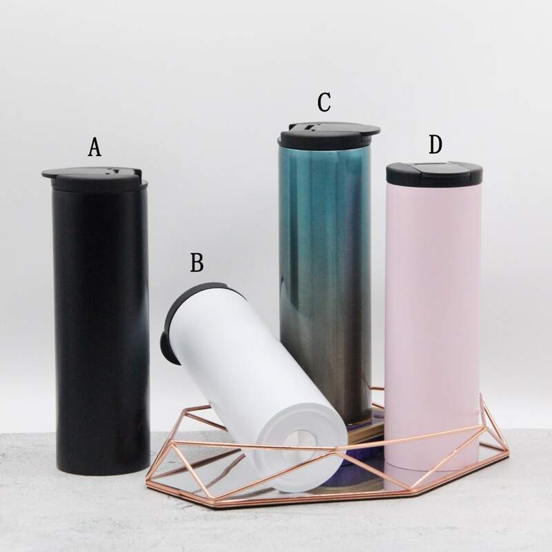 

1pc Plain Metal Vacuum Cup, Multicolor