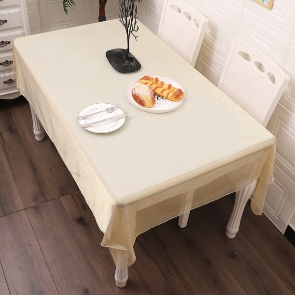 

Solid Mesh Tablecloth, Beige