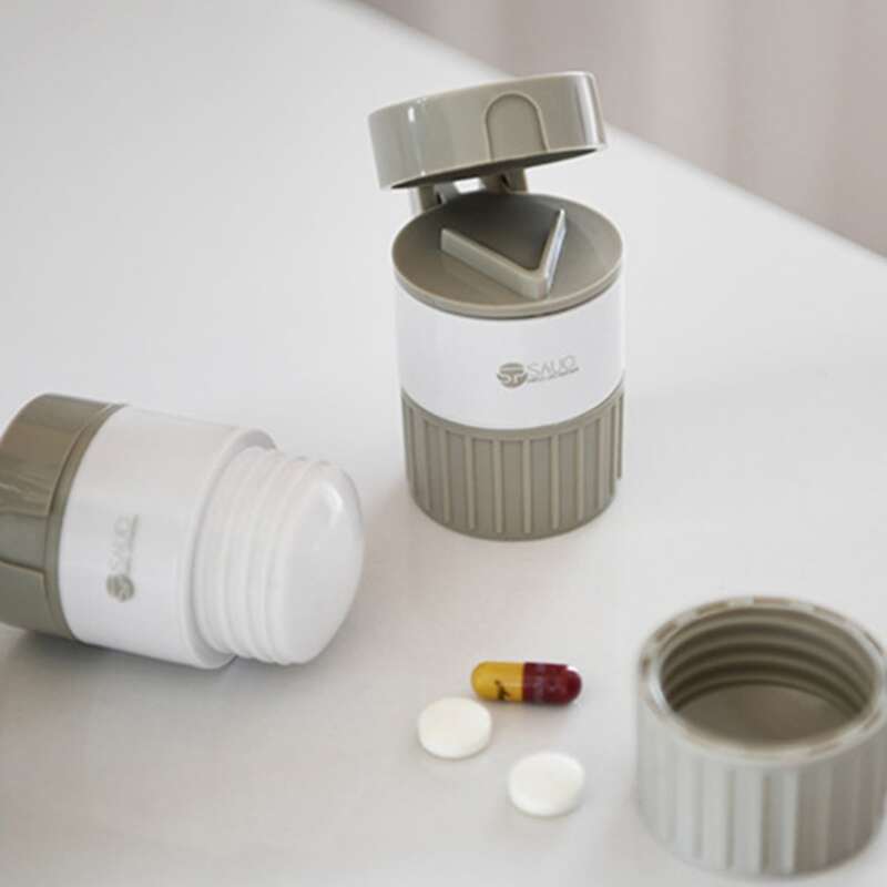 

1pc Pill Storage Box, Grey