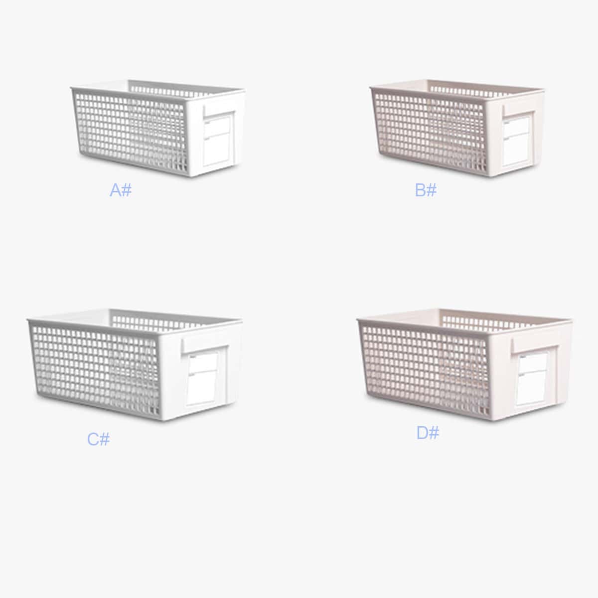 

1pc Labeled Multifunction Storage Basket, White