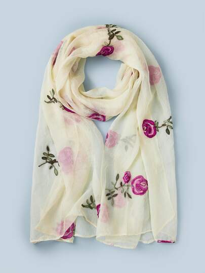 Rose Pattern Scarf