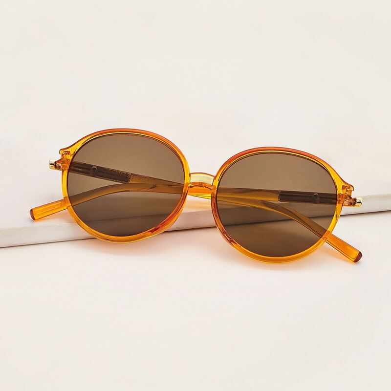 

Acrylic Frame Sunglasses With Case, Orange