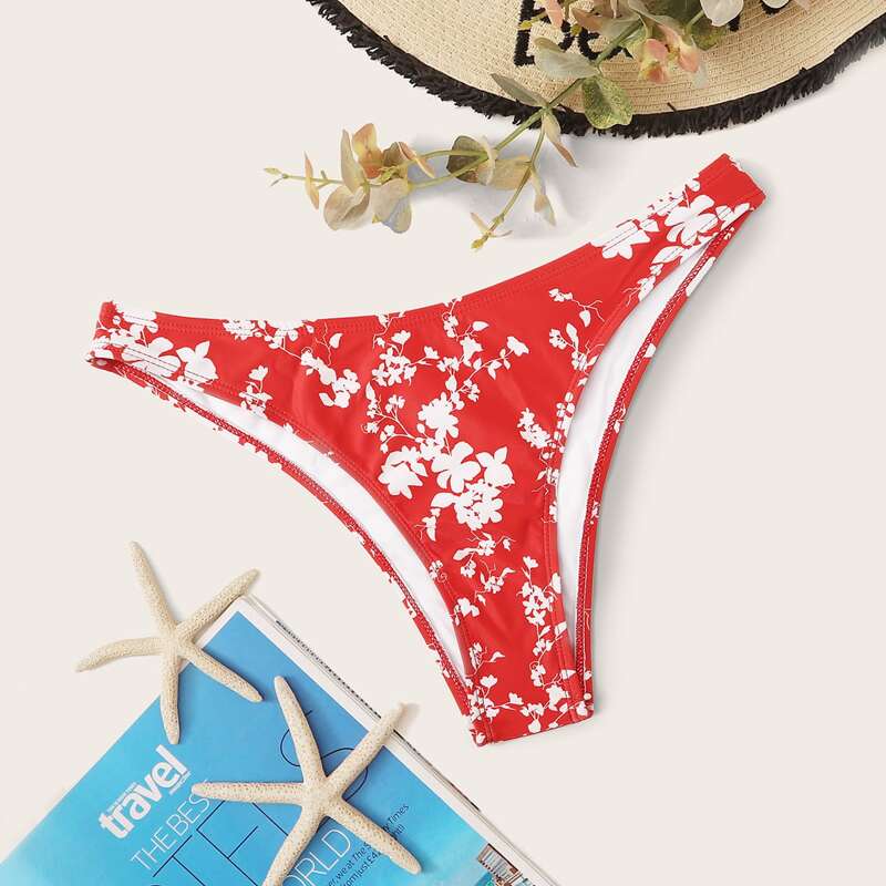 

Floral Print Bikini Panty, Multicolor