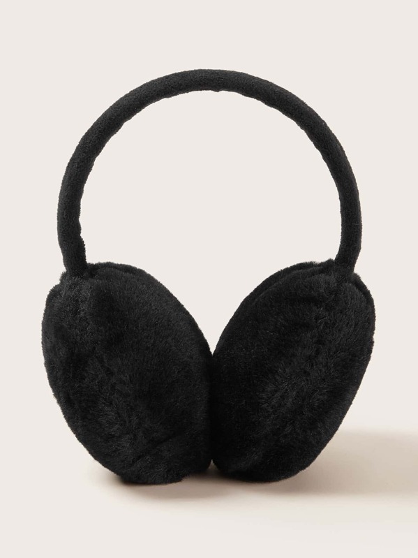 

Faux Fur Earmuffs, Black