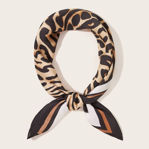 

Leopard Pattern Bandana, Multicolor