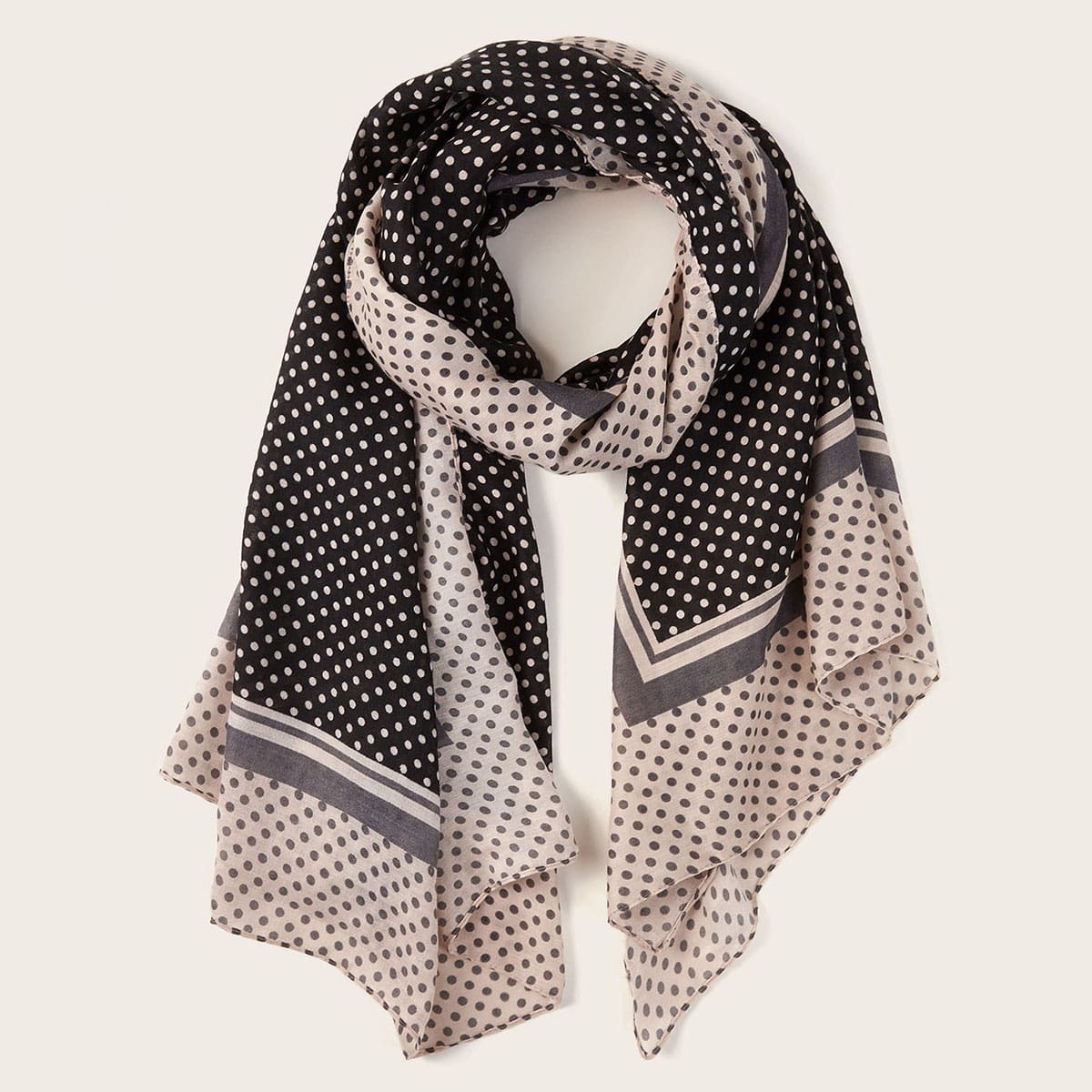 

Polka Dot Pattern Scarf, Multicolor