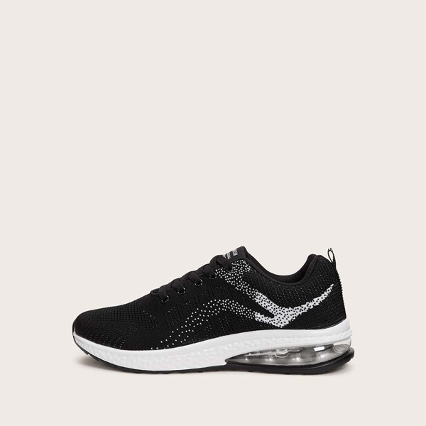 

Men Lace-up Front Wide Fit Sneakers, Black