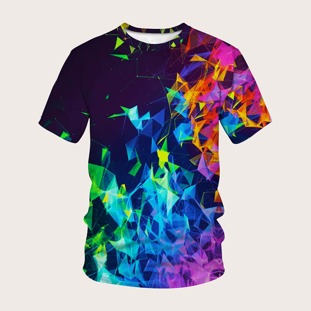

Guys 3D Geo Print Tee, Multicolor