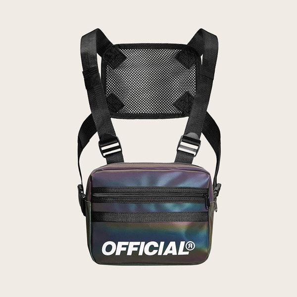 

Letter Graphic Fanny Pack, Multicolor