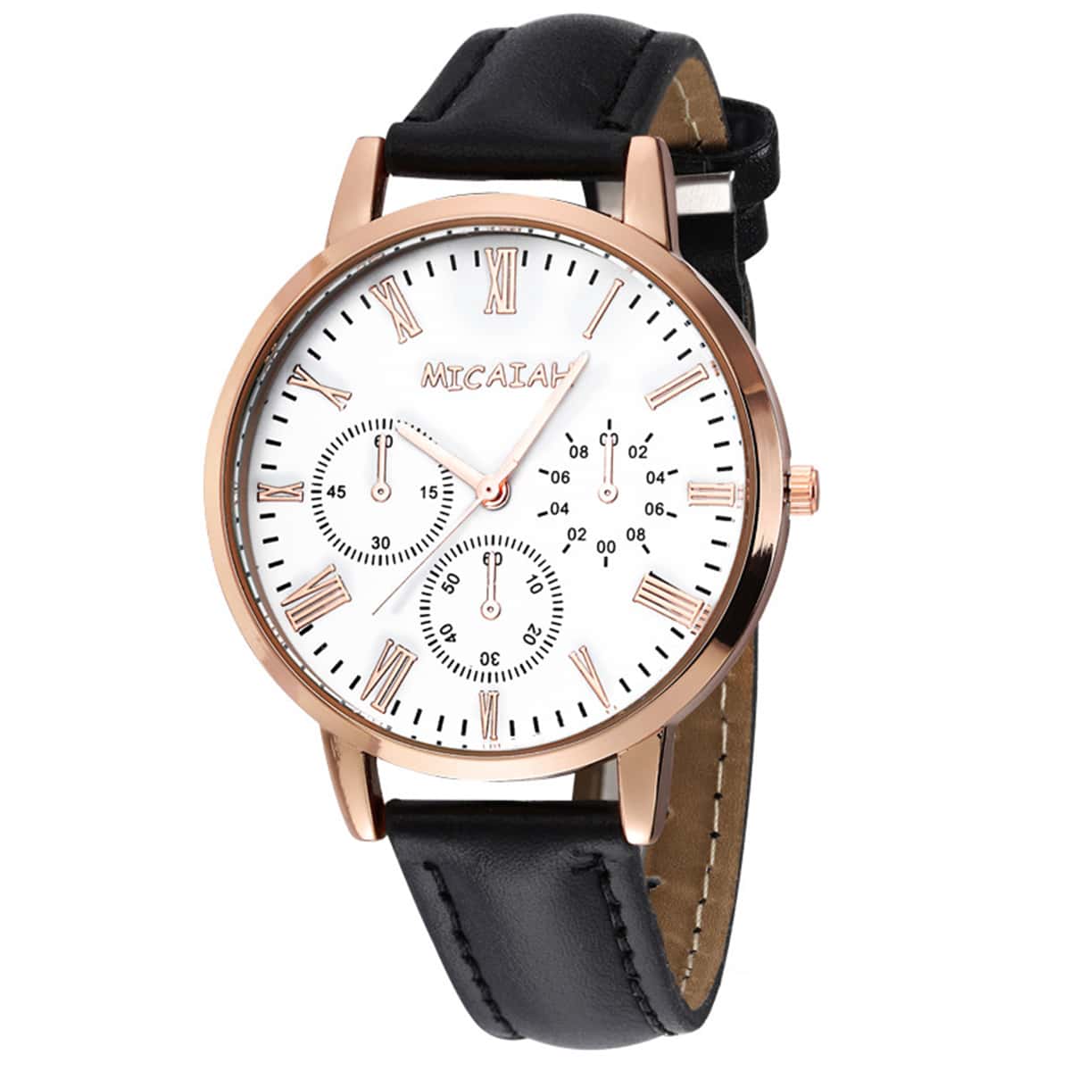 

Round Glitter Dial Quartz Watch