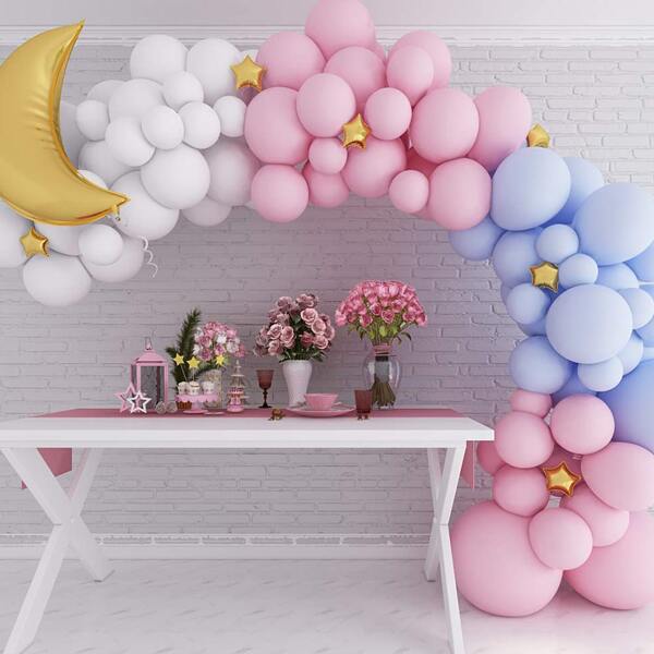 

10pcs Star Shaped Aluminum Foil Balloon, Gold