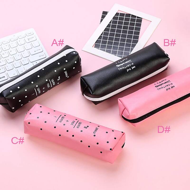 

1pc Simple Letter Graphic Pencil Case