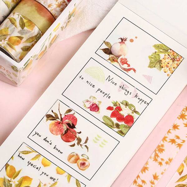

10rolls Boxed Floral Pattern Masking Tape