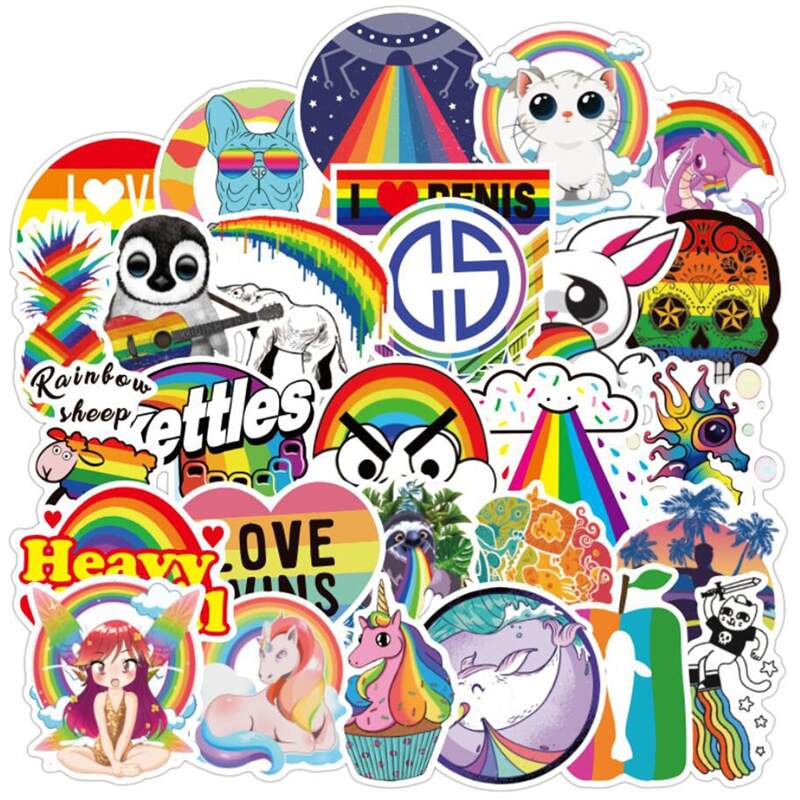 

105pcs Rainbow Cartoon Animal Sticker