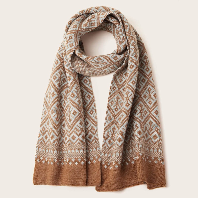 

Geometric Pattern Scarf, Multicolor