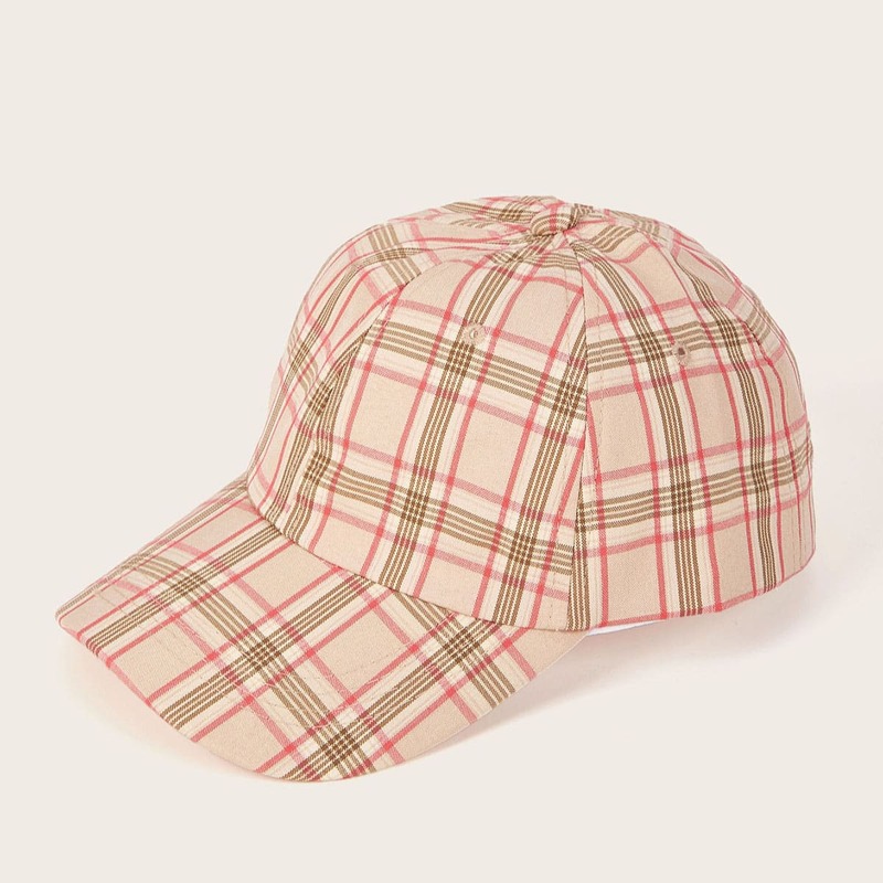

Guys Plaid Pattern Baseball Cap, Multicolor