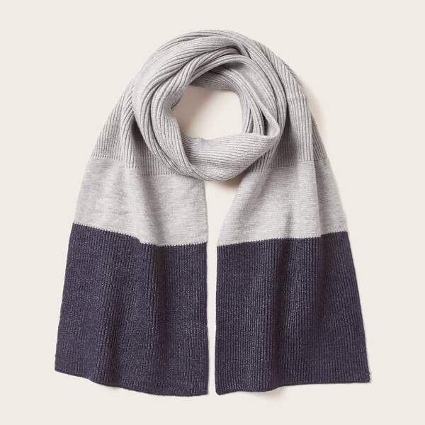

Men Color Block Scarf, Multicolor