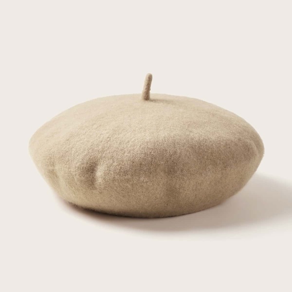 

Kids Simple Beret, Khaki