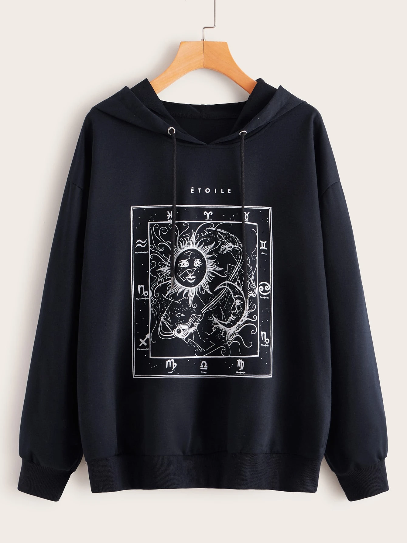 sun and moon hoodie