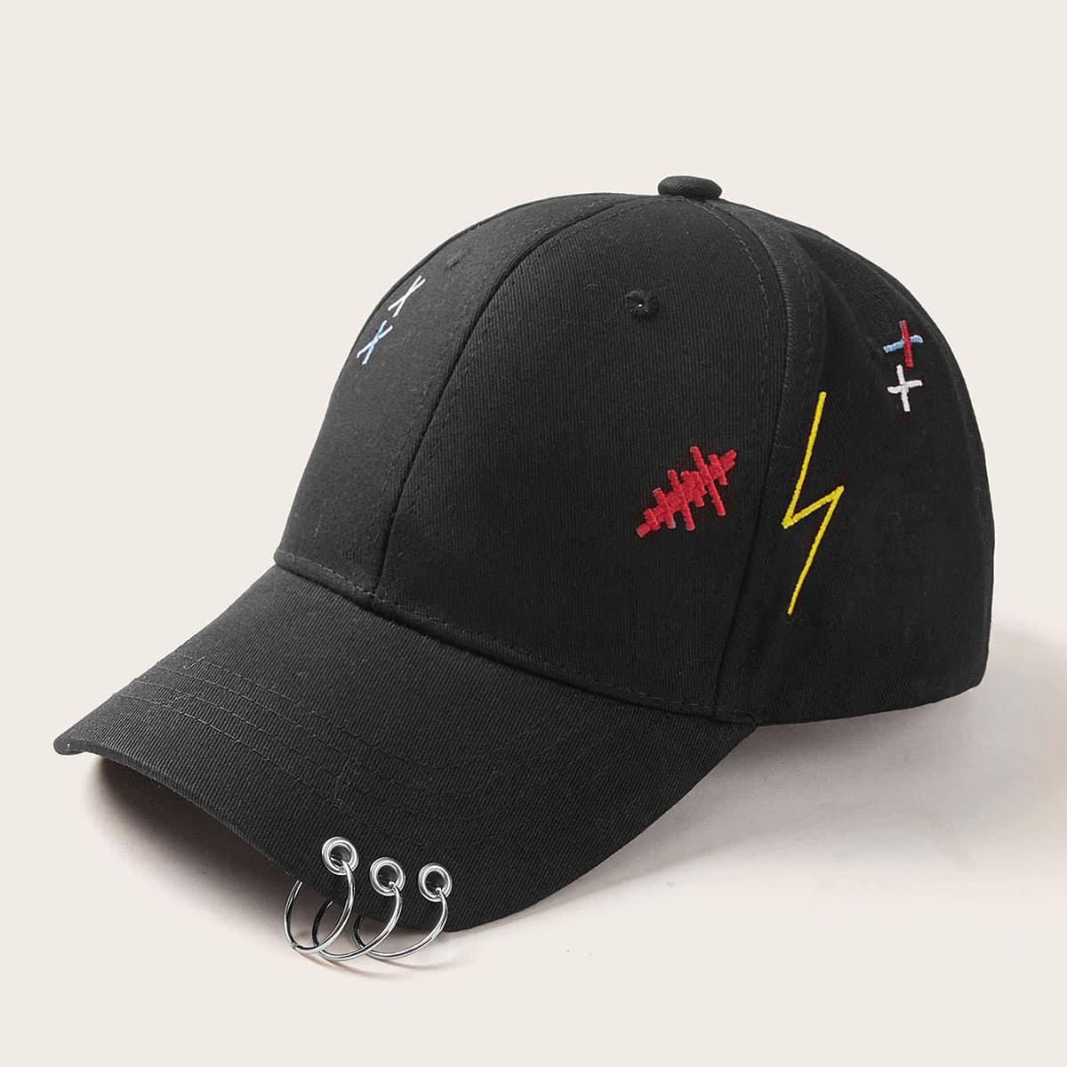 

Guys Hoop Decor Baseball Cap, Black