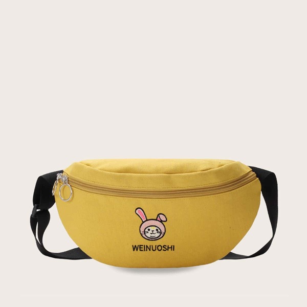 

Мультфильм вышитый холст Fanny Pack, Жёлтые