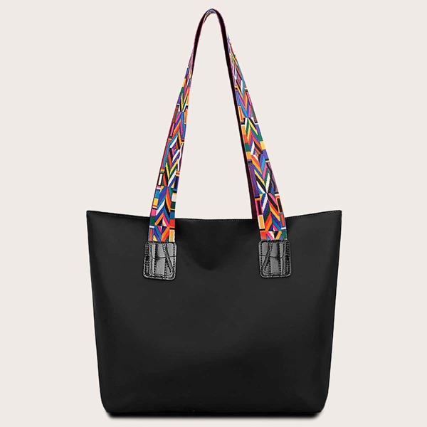 

Large Capacity Tote Bag With Guitar Strap, Black