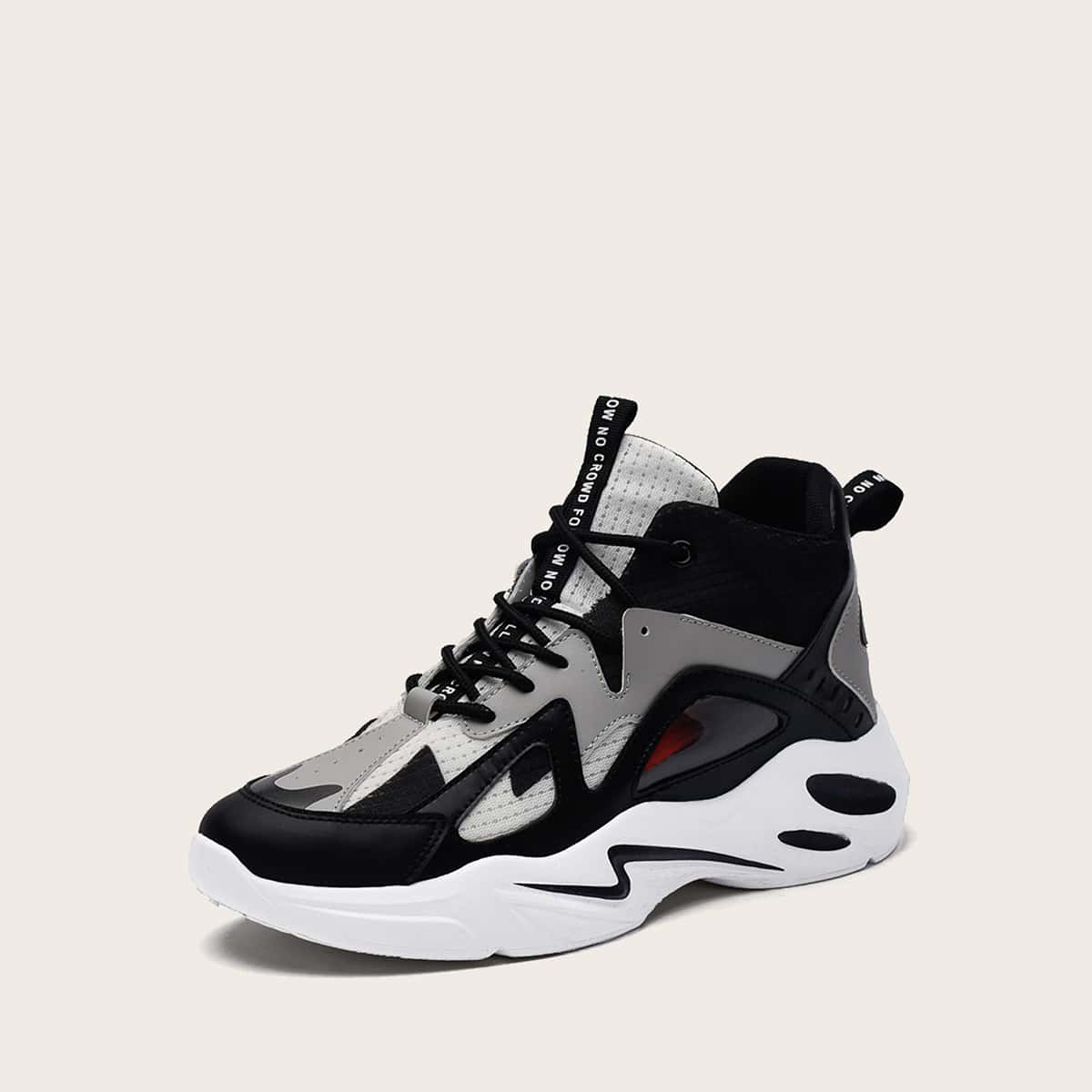 

Guys Color Block Lace-up Front Chunky Sneakers, Multicolor