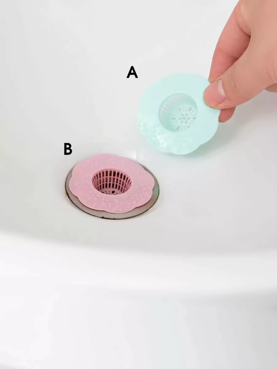 6pcs Kitchen Sink Drain Hair Catcher With Filter Basket - View 1