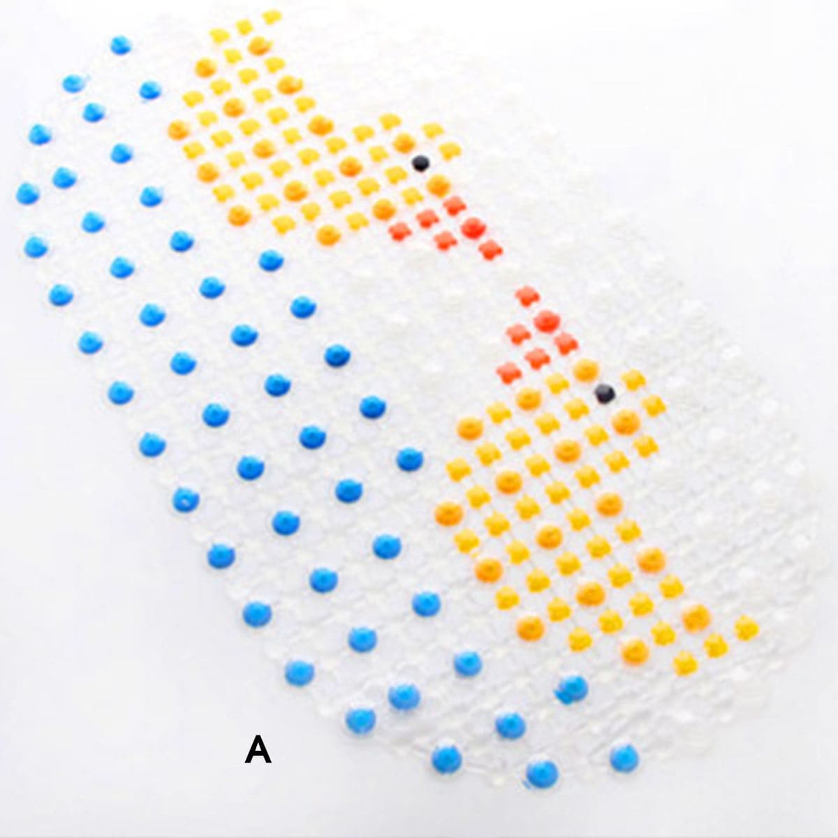 

1pc Bathroom PVC Anti-slip Mat, Multicolor