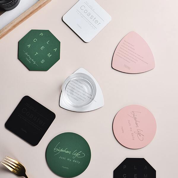 

1pc Letter Graphic Geometric Coaster