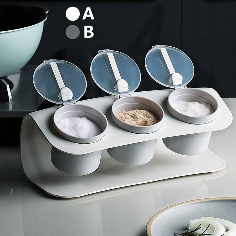 

1pc Kitchen Seasoning Storage Box, Multicolor