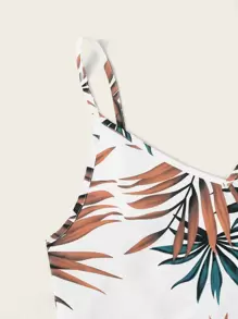 SHEIN VCAY Plants Print Cami Top - Multicolor - View 4