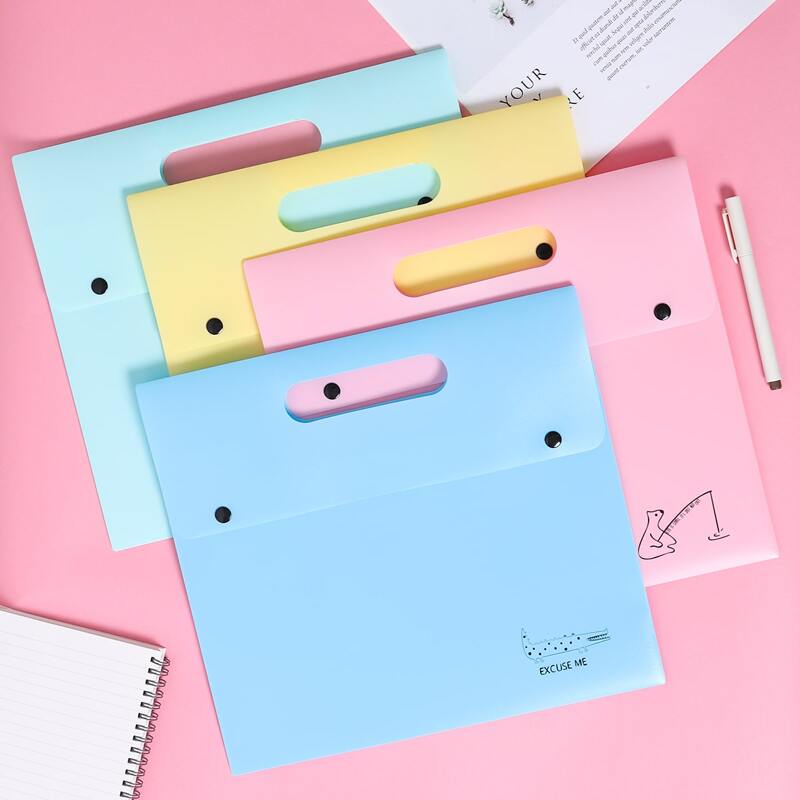 

1pc Random Portable Snap Button Folder