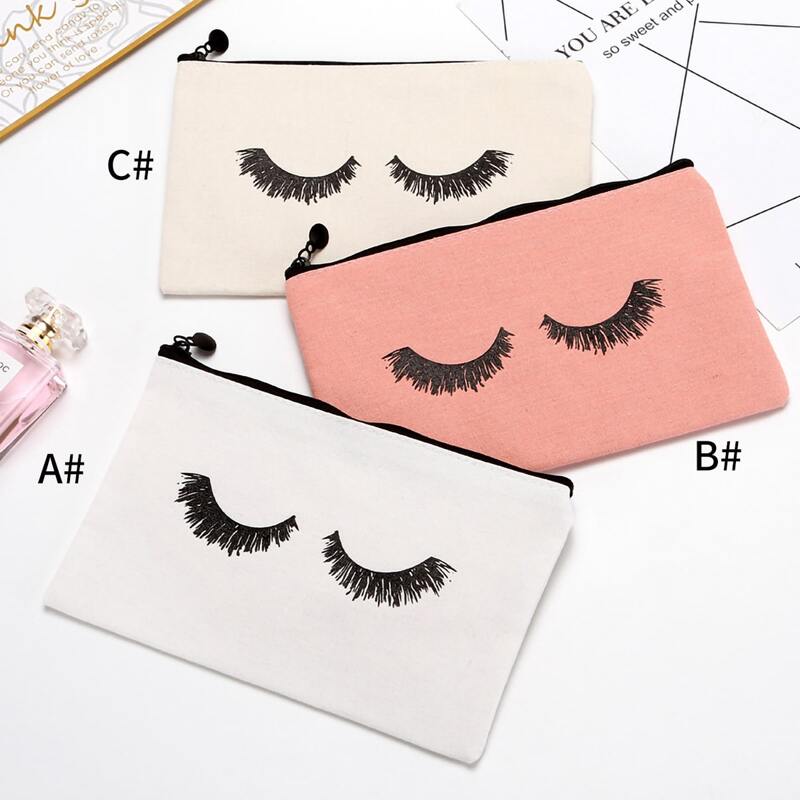 

1pc Eyelash Print Pencil Case
