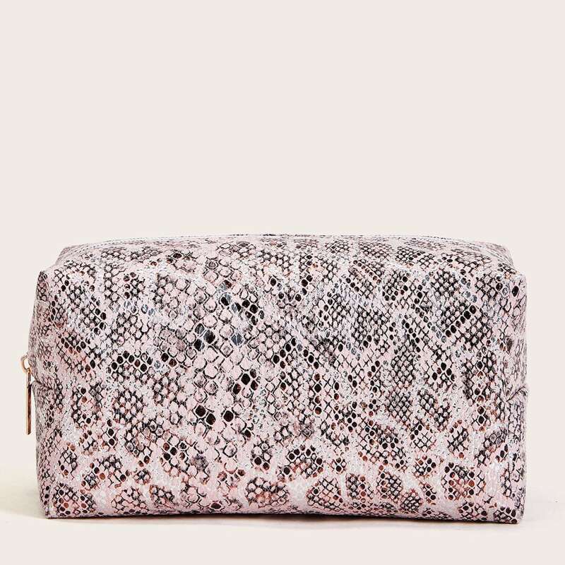 

Snakeskin Pattern Makeup Bag, Multicolor