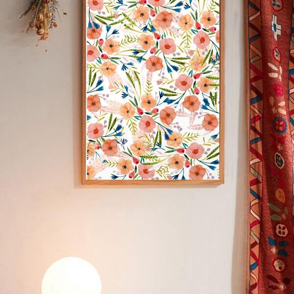 

Floral Pattern Wall Print Decor Without Frame