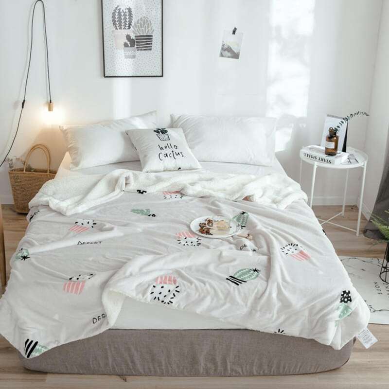 

Potted Plant Print Blanket, Multicolor