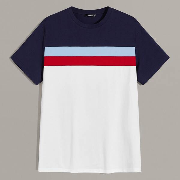 

Men Colorblock Tee, Multicolor