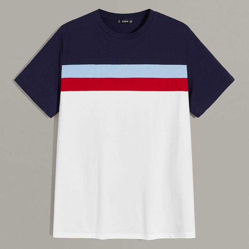 

Guys Colorblock Tee, Multicolor